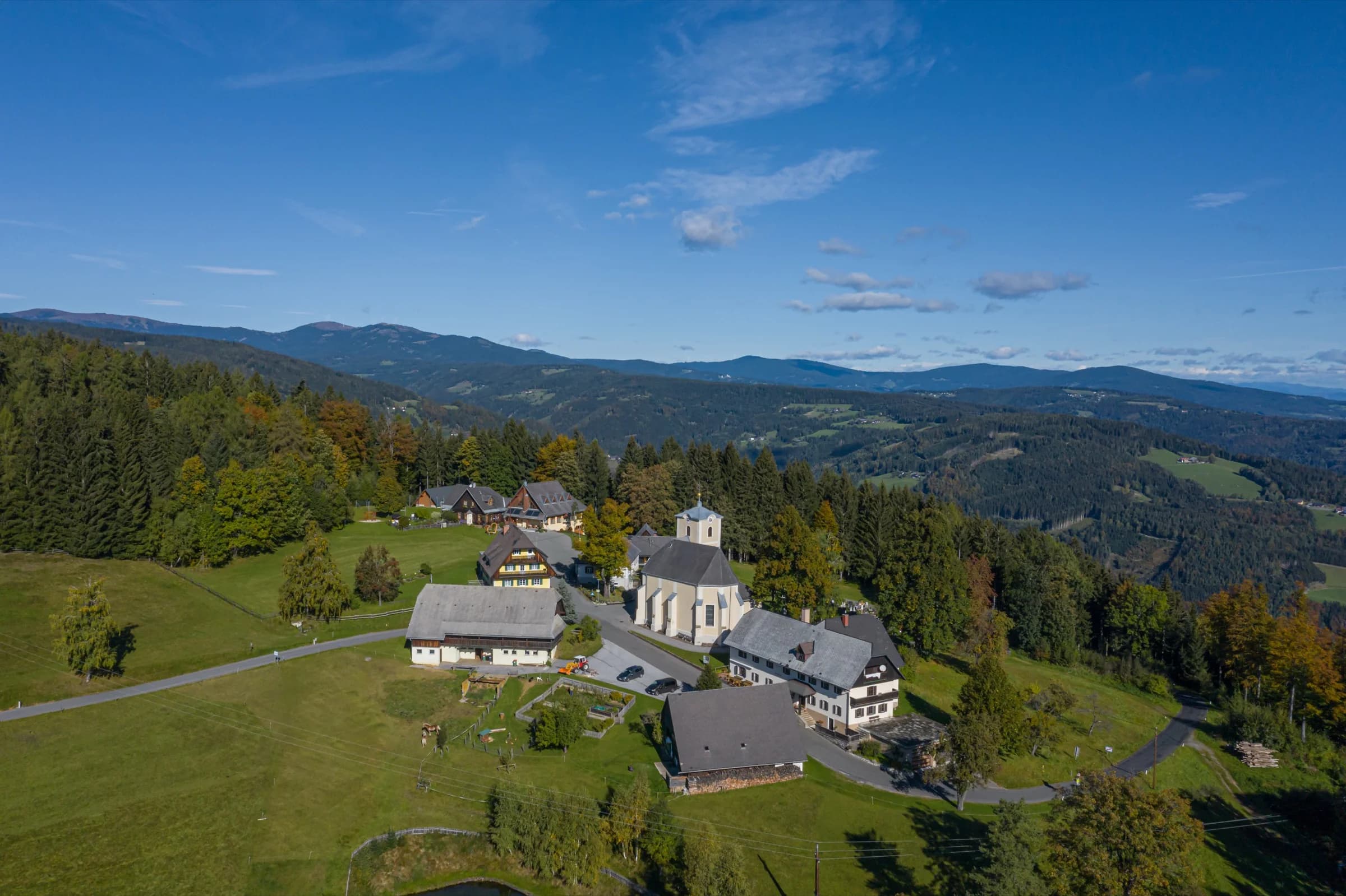 St. Anna Wallfahrtskirche Luftaufnahme